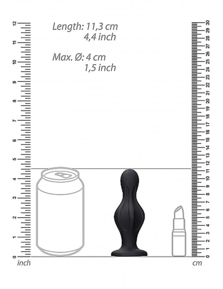 Magic Butt Plug - Black - Duże Korki Analne - 4