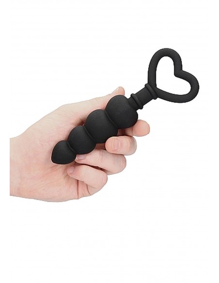 Anal Love Beads - Black - Kulki analne, koraliki analne - 5