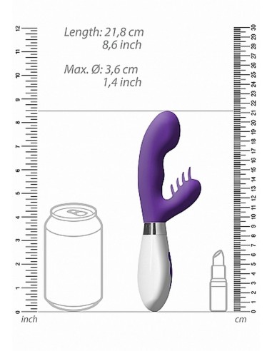 Ares Rechargeable - Purple - Wibratory Punktu G - 4