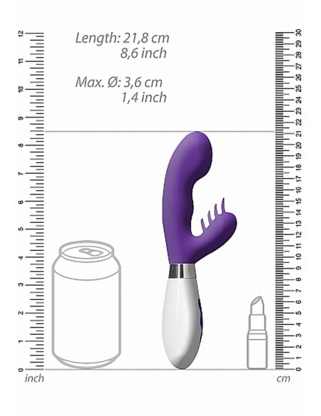 Ares Rechargeable - Purple - Wibratory Punktu G - 4