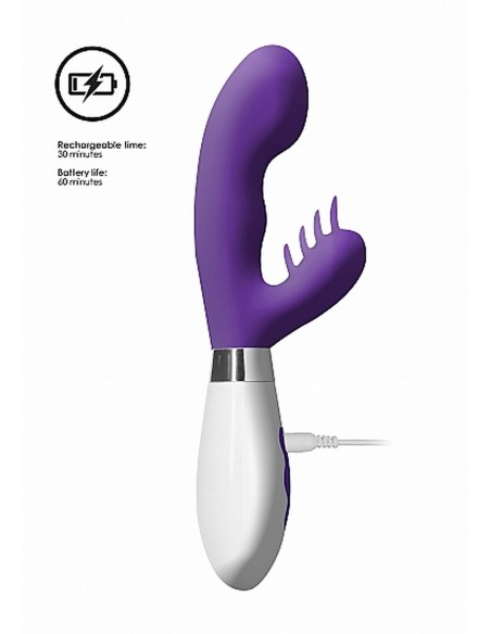 Ares Rechargeable - Purple - Wibratory Punktu G - 8