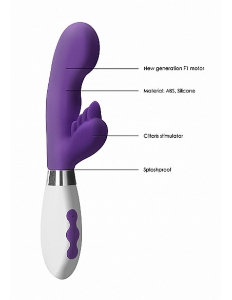 Ares Rechargeable - Purple - Wibratory Punktu G - 9