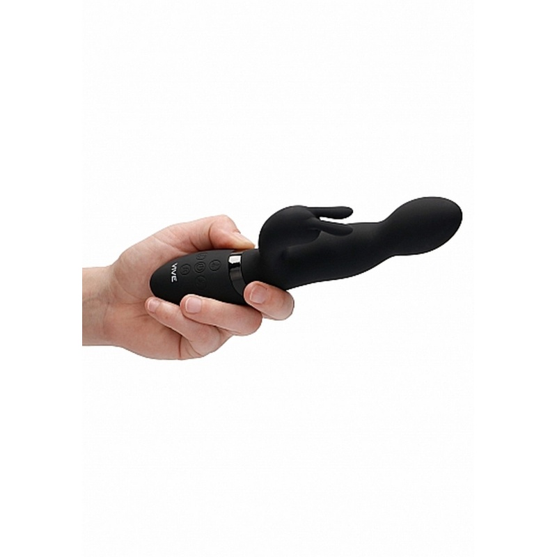 Wibrator króliczek Niva 360degrees Rabbit Black - rotacyjny 360° ze stymulacją punktu G i łechtaczki, 21,5 cm - 11