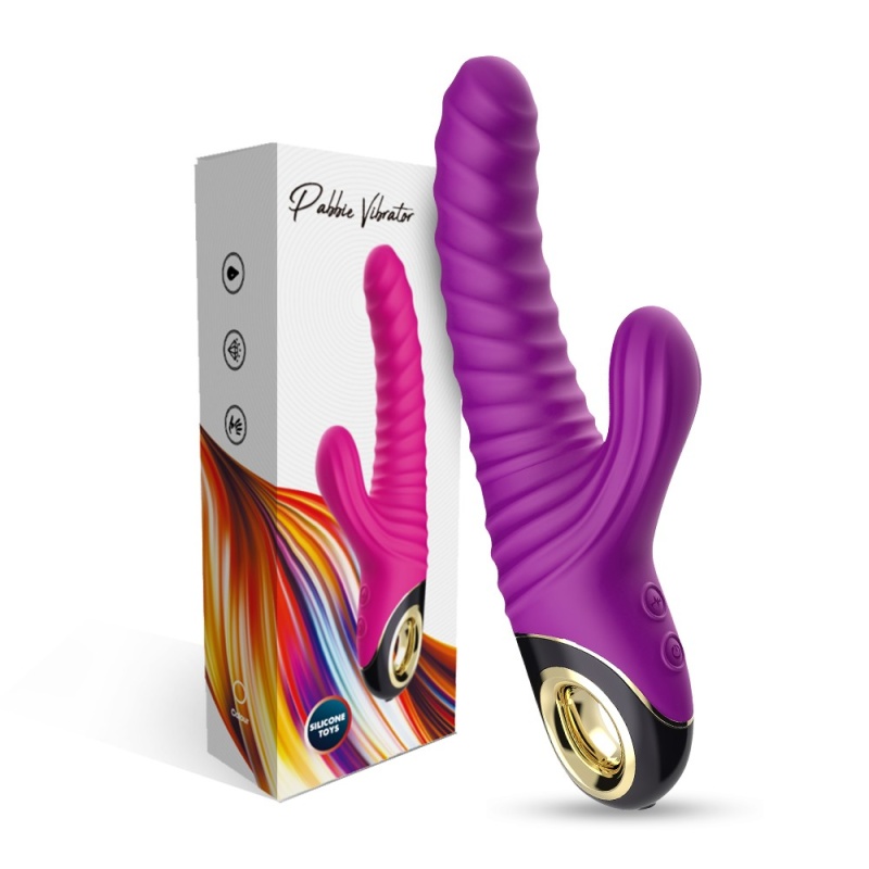 Eternity Purple - wibrator z dwoma silnikami do stymulacji punktu G i łechtaczki, 22,8 cm - 1