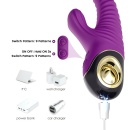 Eternity Purple - wibrator z dwoma silnikami do stymulacji punktu G i łechtaczki, 22,8 cm - 3
