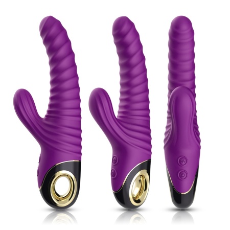Eternity Purple - wibrator z dwoma silnikami do stymulacji punktu G i łechtaczki, 22,8 cm - 7