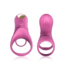 Pierścień wibracyjny Ranger Red Pink - 2 rozciągliwe pierścienie (prącie i jądra), pilot 12 m, 10,9 × 9,7 × 4,7 cm - 1