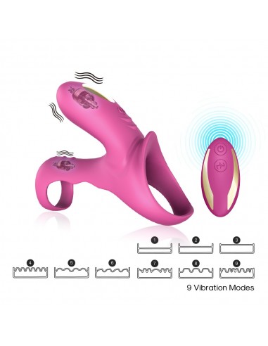 Ranger Red Pink - Pierścienie erekcyjne wibrujące - 3