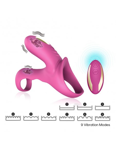 Ranger Red Pink - Pierścienie erekcyjne wibrujące - 3