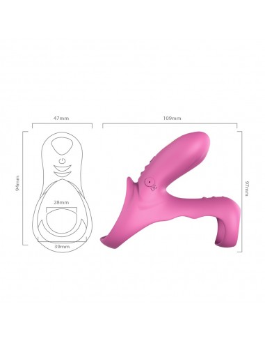 Ranger Red Pink - Pierścienie erekcyjne wibrujące - 4