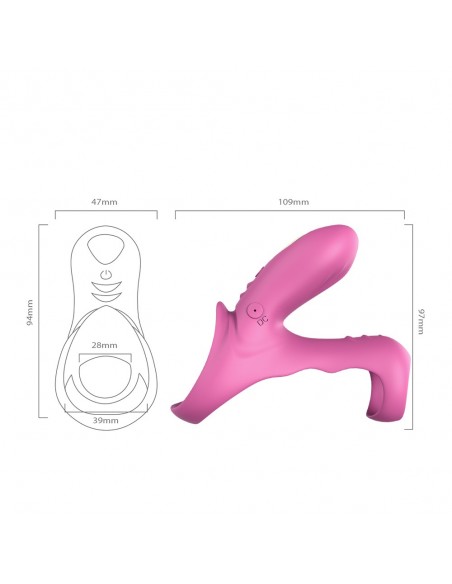 Ranger Red Pink - Pierścienie erekcyjne wibrujące - 4