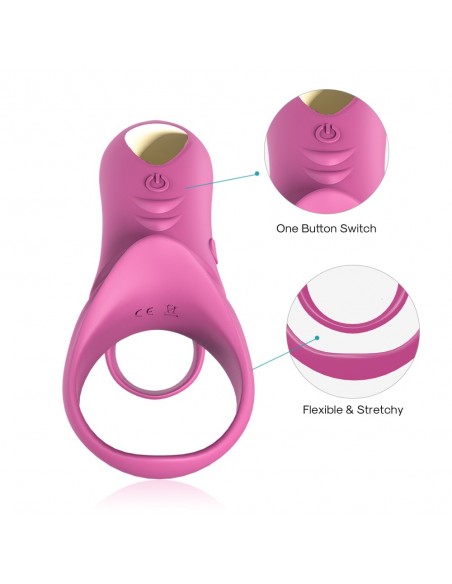 Ranger Red Pink - Pierścienie erekcyjne wibrujące - 8