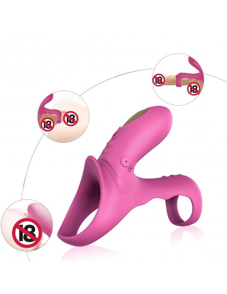 Ranger Red Pink - Pierścienie erekcyjne wibrujące - 9