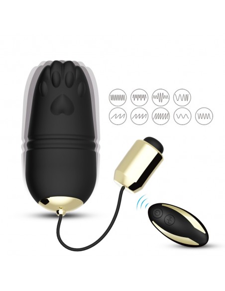Zdalnie Sterowane Jajeczko Do Gry Wstępnej Kitty Black - Wibratory Jajeczka - 3