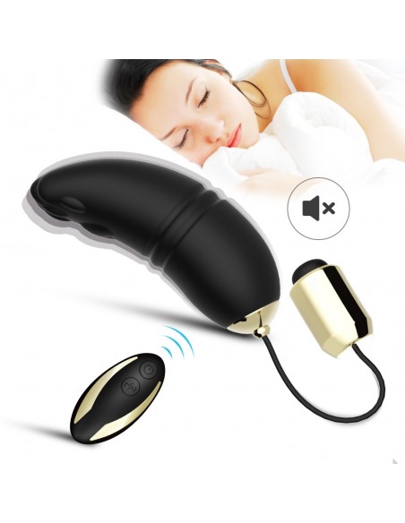 Zdalnie Sterowane Jajeczko Do Gry Wstępnej Kitty Black - Wibratory Jajeczka - 5