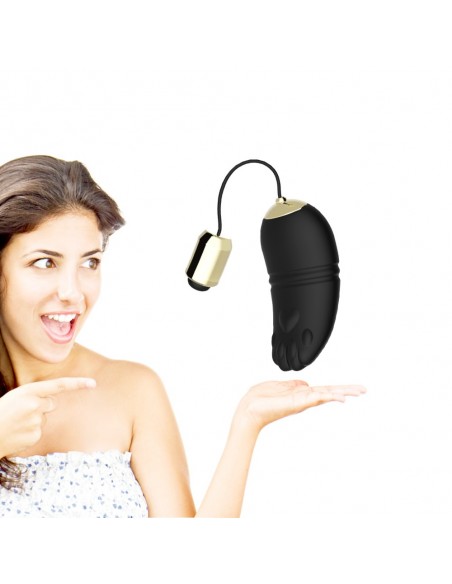 Zdalnie Sterowane Jajeczko Do Gry Wstępnej Kitty Black - Wibratory Jajeczka - 6