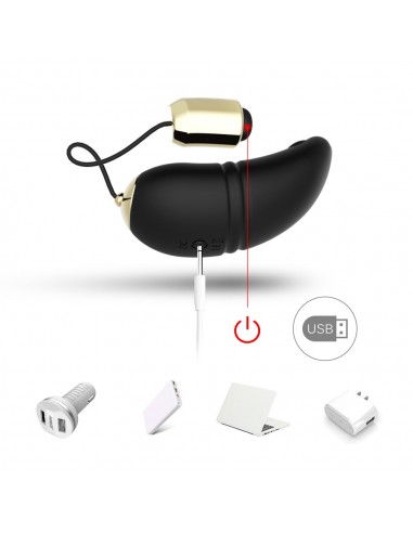 Zdalnie Sterowane Jajeczko Do Gry Wstępnej Kitty Black - Wibratory Jajeczka - 9