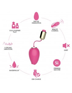 Jajeczko Wibrujące Mandala Rose Pink - Wibratory Jajeczka - 1 2