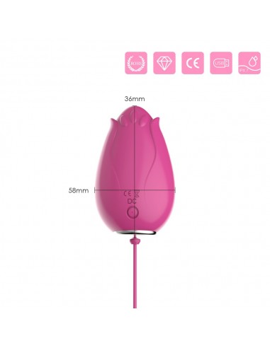 Jajeczko Wibrujące Mandala Rose Pink - Wibratory Jajeczka - 8