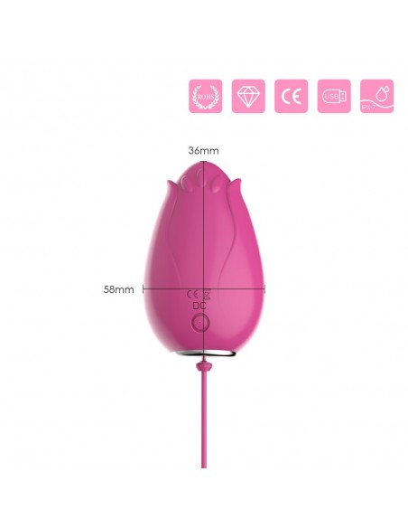 Jajeczko Wibrujące Mandala Rose Pink - Wibratory Jajeczka - 8