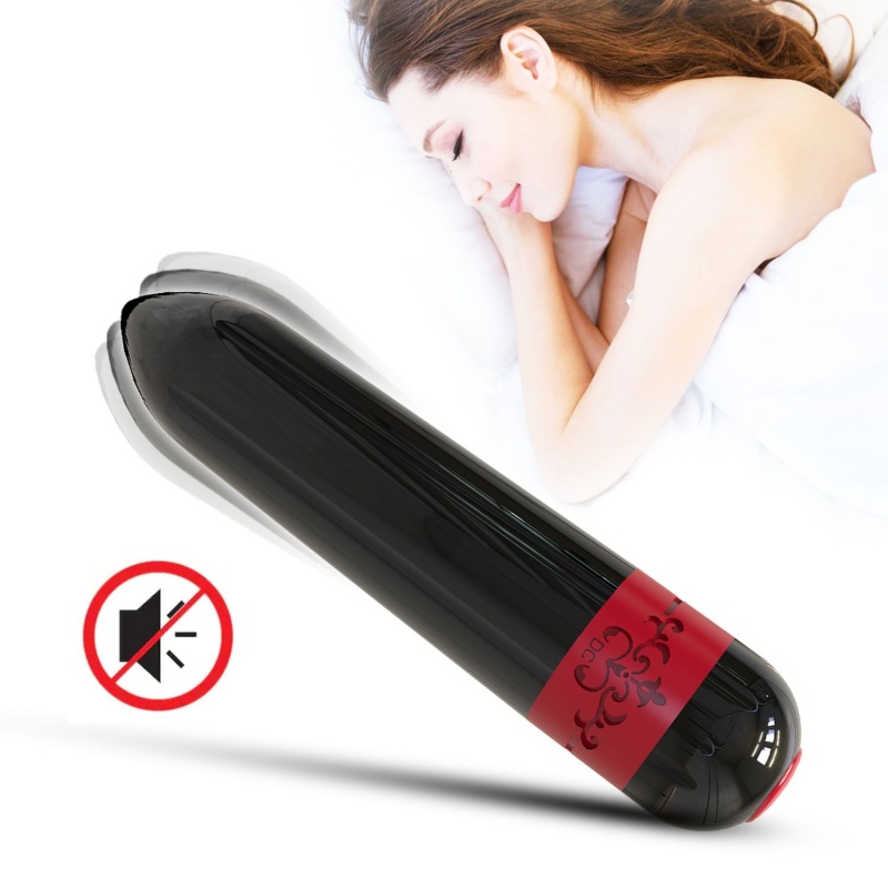 Wibrator Rocket Black - silikon medyczny + ABS, 9 trybów wibracji, wodoodporny IPX7, 73 × 35 × 30 mm - 4