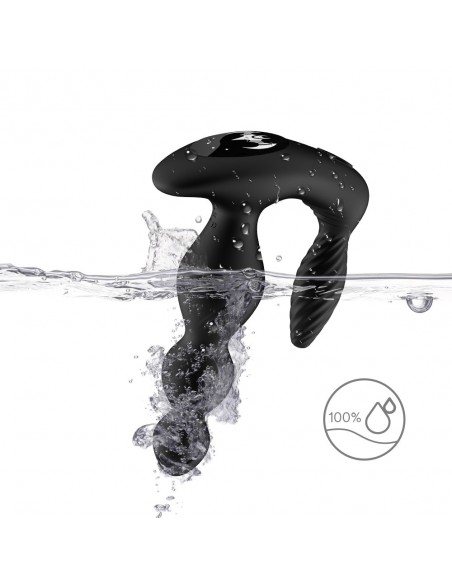 Maxfun Black - Kulki i korki analne wibrujące - 5