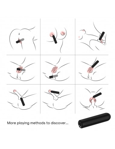 Rock Black Mały Nowoczesny Wibrator - Wibratory Mini - 5