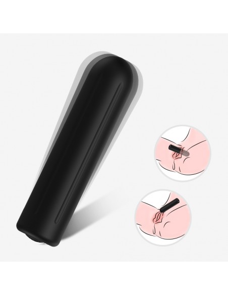 Rock Black Mały Nowoczesny Wibrator - Wibratory Mini - 6