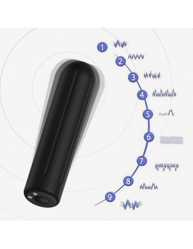 Rock Black Mały Nowoczesny Wibrator - Wibratory Mini - 8