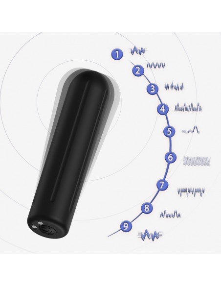 Rock Black Mały Nowoczesny Wibrator - Wibratory Mini - 8