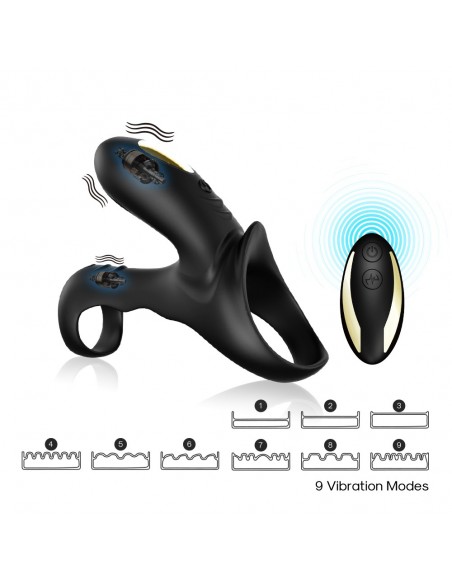 Ranger Black - Pierścienie erekcyjne wibrujące - 3