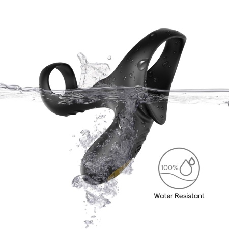 Podwójny pierścień erekcyjny Ranger black - 9 trybów wibracji, wymiary 10,9 × 9,7 × 4,7 cm - 6