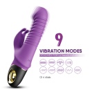 Wibrator Zing Purple z napędem pulsacyjno-obrotowym i stymulacją punktu G, 19,5 cm - 3