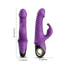 Wibrator Zing Purple z napędem pulsacyjno-obrotowym i stymulacją punktu G, 19,5 cm - 4