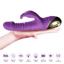 Wibrator Zing Purple z napędem pulsacyjno-obrotowym i stymulacją punktu G, 19,5 cm - 6
