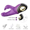 Wibrator Zing Purple z napędem pulsacyjno-obrotowym i stymulacją punktu G, 19,5 cm - 9