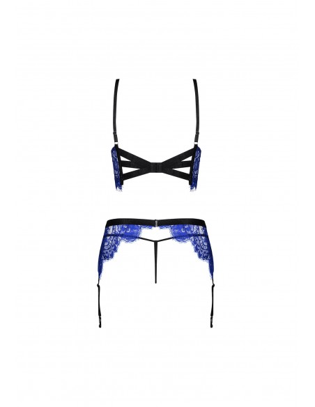 Bielizna-Cobaltess komplet 3-częściowy  S/M - Komplety bielizny erotycznej - 6