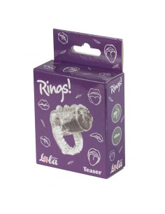 Wibrujący Pierścień Na Penisa Vibrating Sleeve For Tongue Rings Teaser Transparent - Pierścienie erekcyjne wibrujące - 1 2