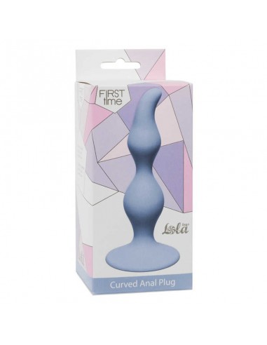 Korek Analny Curved Anal Plug Blue - Kulki analne, koraliki analne - 1