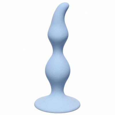 Korek Analny Curved Anal Plug Blue - 1 2