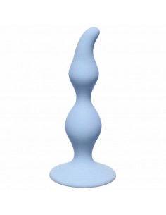 Korek Analny Curved Anal Plug Blue - Kulki analne, koraliki analne - 1 2