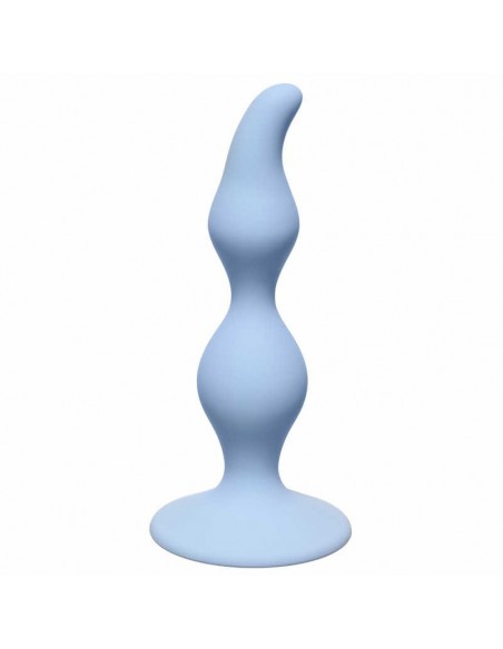 Korek Analny Curved Anal Plug Blue - Kulki analne, koraliki analne - 2