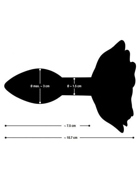 Rose Butt Plug Silicone - Korki analne silikonowe - 9