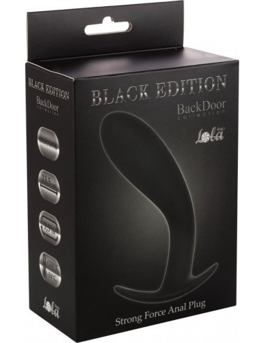 Korek Analny Strong Force Anal Plug Black - Duże Korki Analne - 2