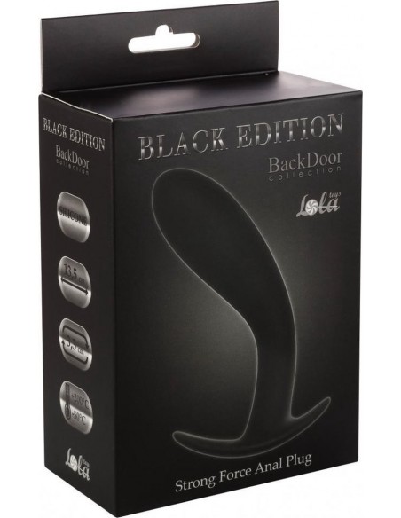 Korek Analny Strong Force Anal Plug Black - Duże Korki Analne - 2