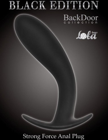 Korek Analny Strong Force Anal Plug Black - Duże Korki Analne - 3