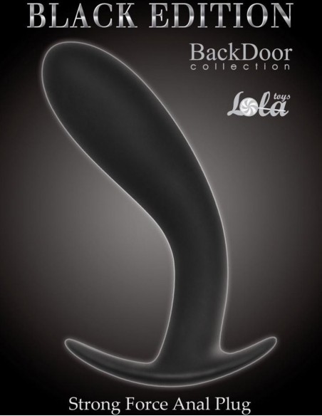 Korek Analny Strong Force Anal Plug Black - Duże Korki Analne - 3