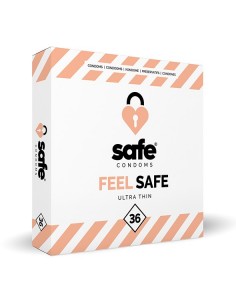 SAFE - Condoms Feel Safe Ultra Thin (36 pcs) - Prezerwatywy klasyczne - 1