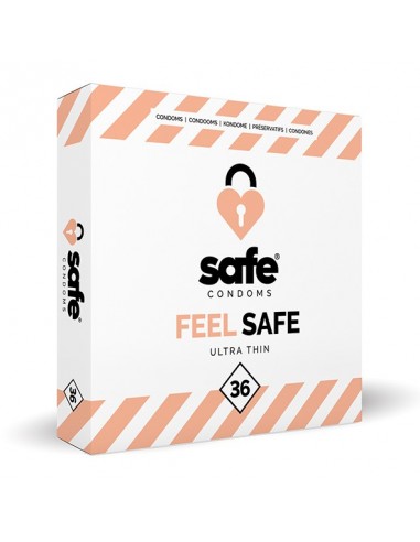 SAFE - Condoms Feel Safe Ultra Thin (36 pcs) - Prezerwatywy klasyczne - 1