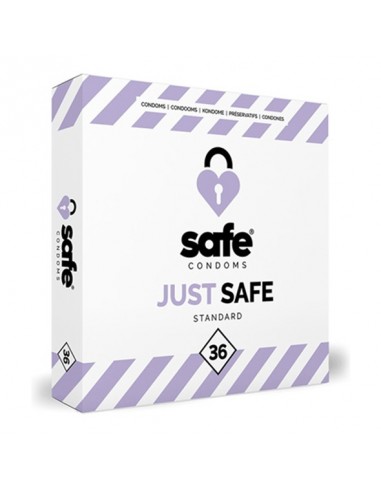 SAFE - Condoms Just Safe Standard (36 pcs) - Prezerwatywy klasyczne - 1